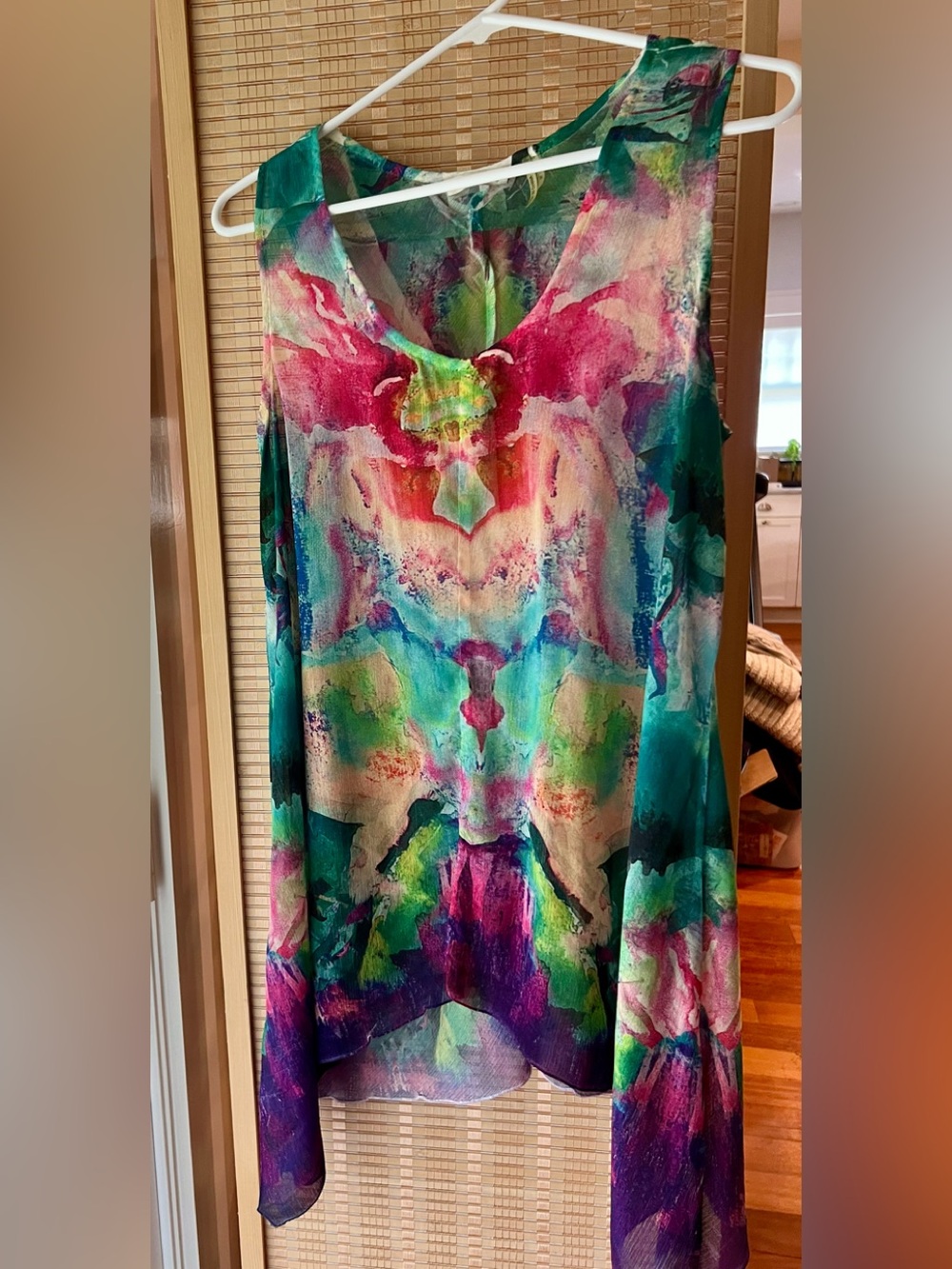 Soft Surroundings Colorful Floral Tunic Size Small EUC